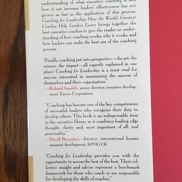 Coaching For Leadership, book - Picture 3 of 3